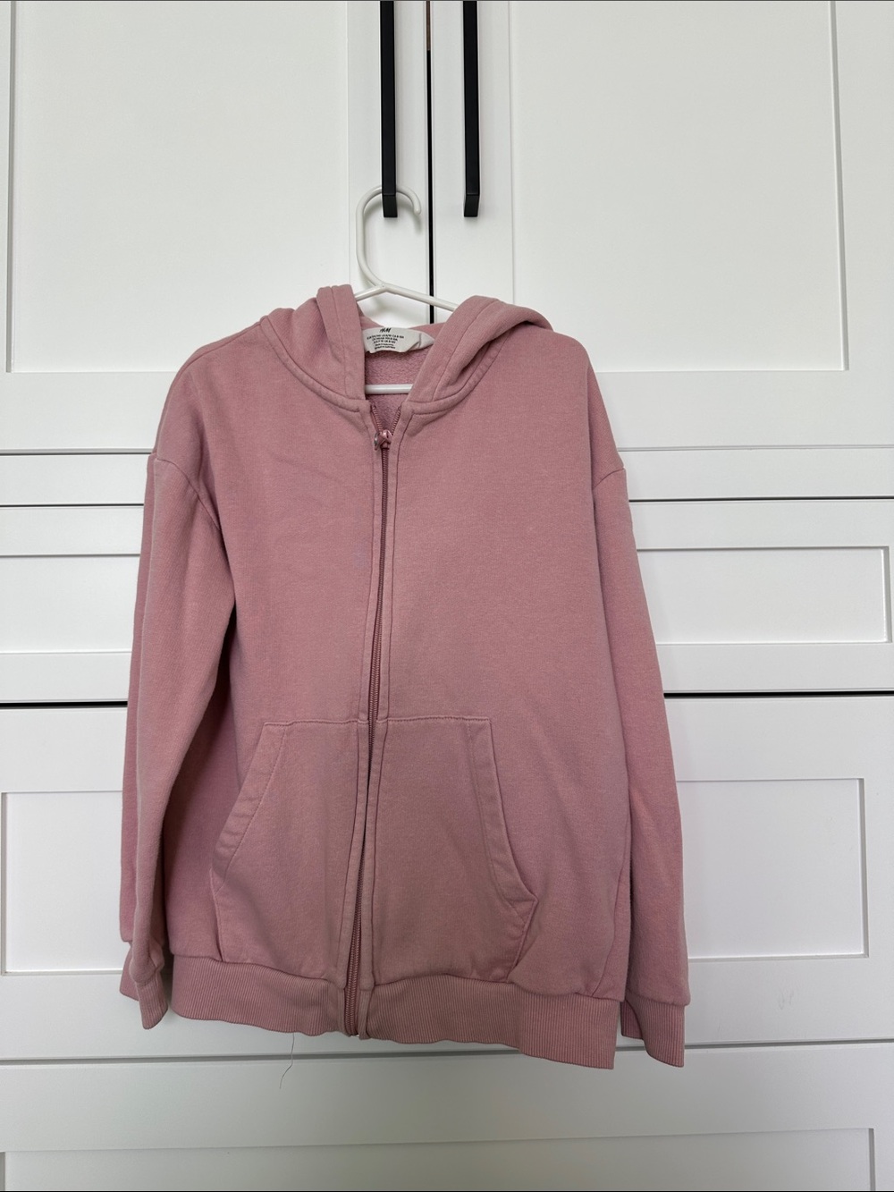 Kids Pink Zip-Up Hooded Jacket size 8/10